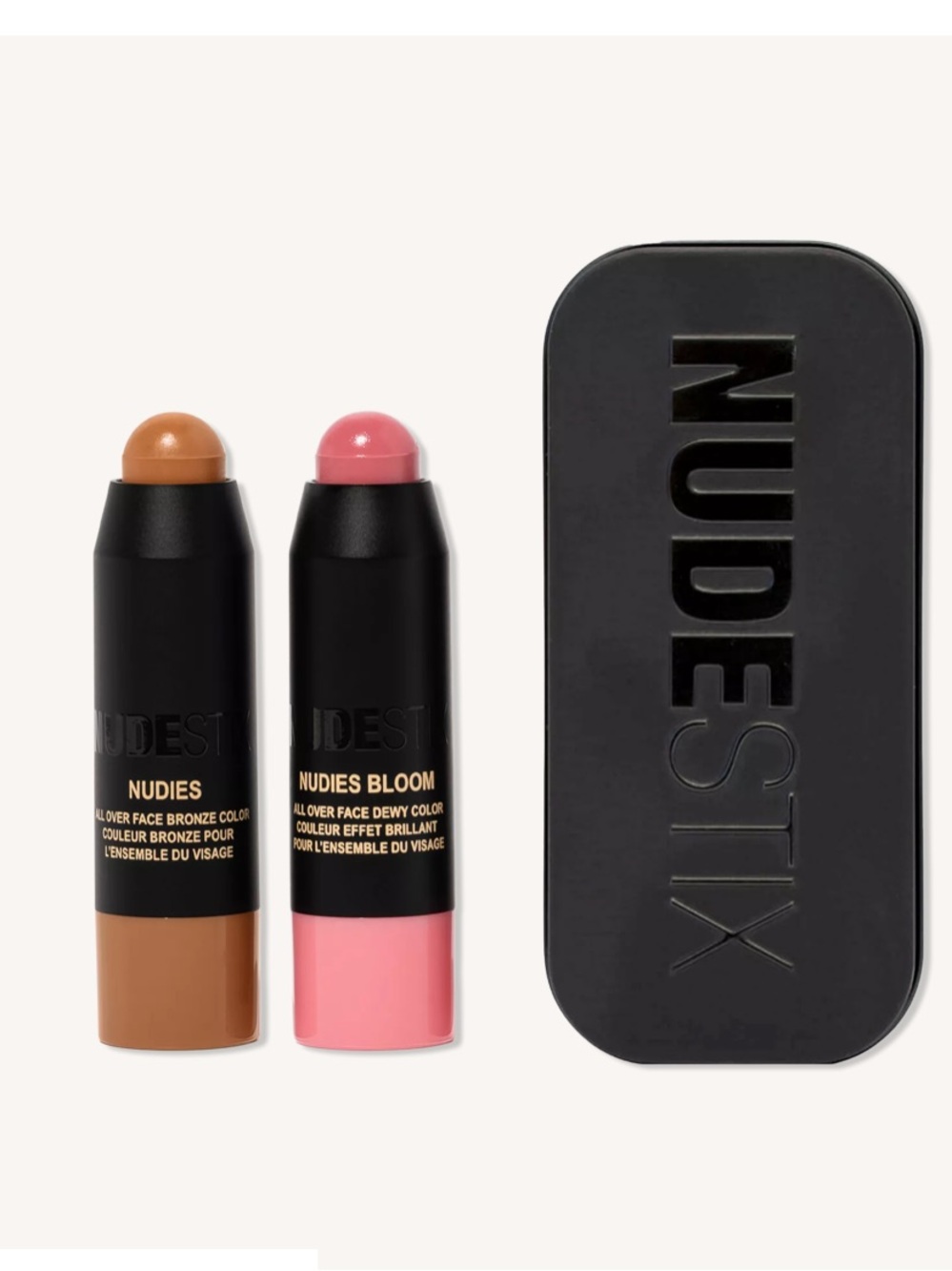 NUDESTIX Pink Blush & Nude Bronze Mini Stick Duo